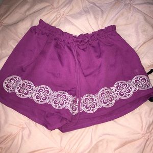 Purple shorts
